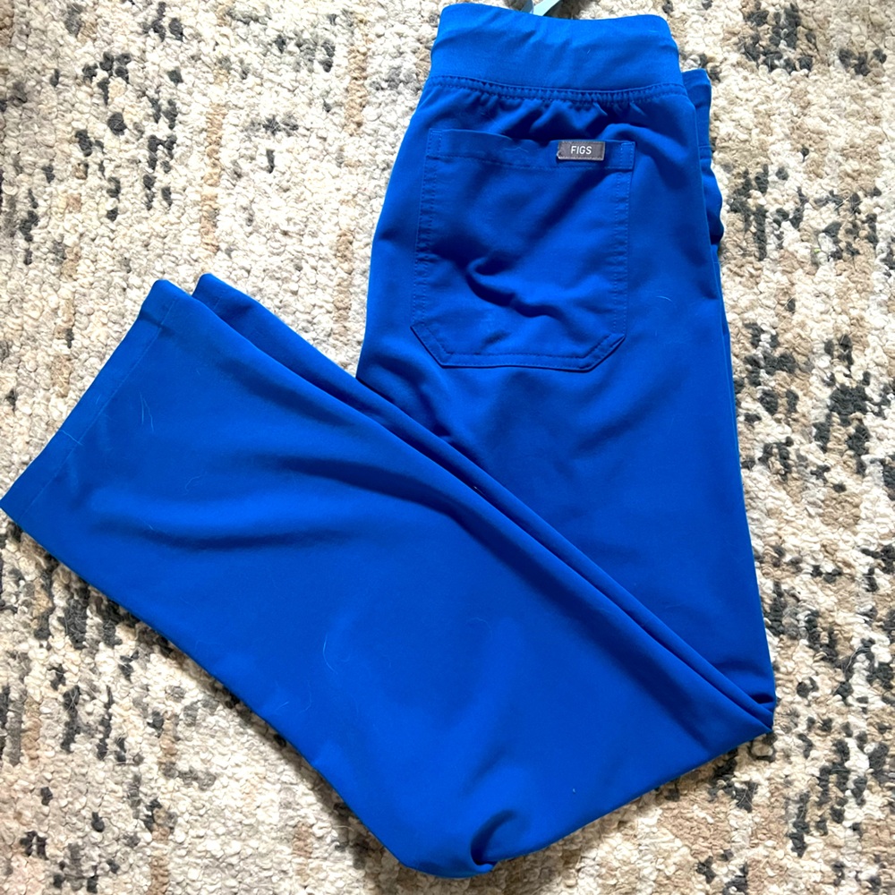 FIGS Livingston Royal Blue XS petite pants